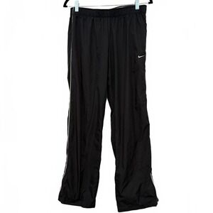 Nike  Black Nylon Track Pants Size M with pockets